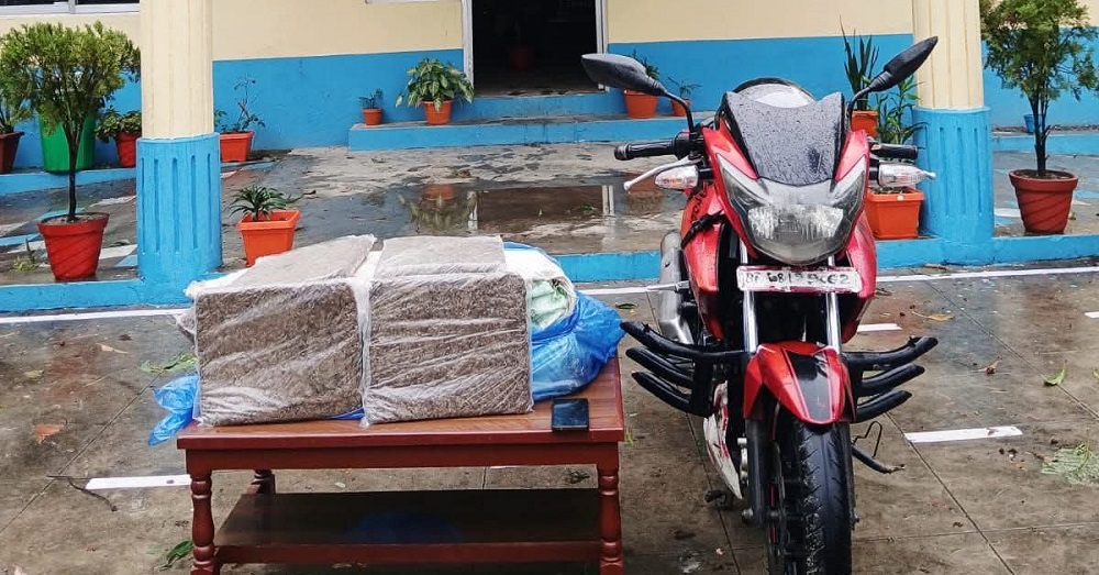 वराहक्षेत्रबाट २५ केजी गाजा बरामद, एक युवक पक्राउ