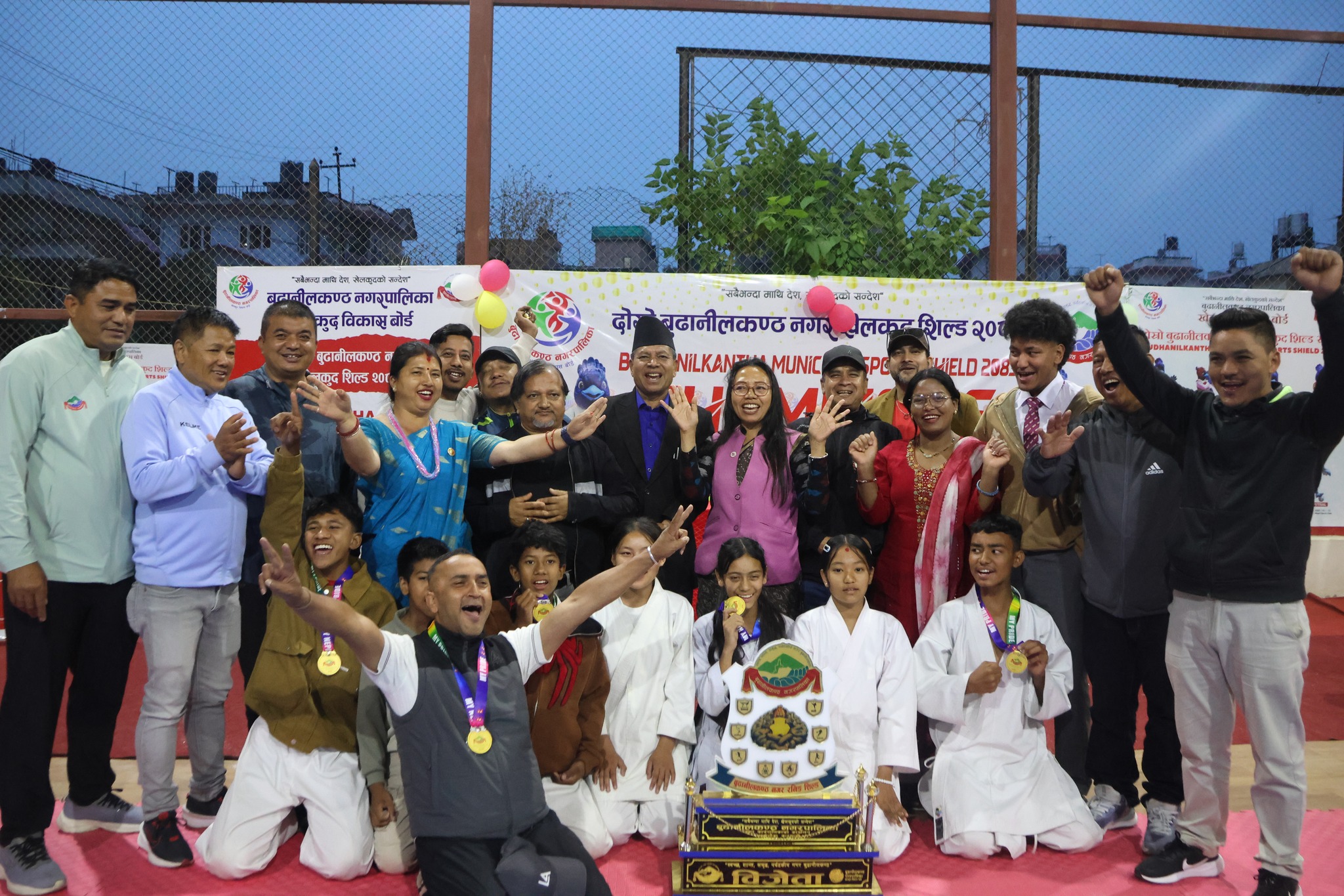 बुढानीलकण्ठ नगर खेलकुद शिल्ड सम्पन्न: वडा नं. ३ बन्यो च्याम्पियन