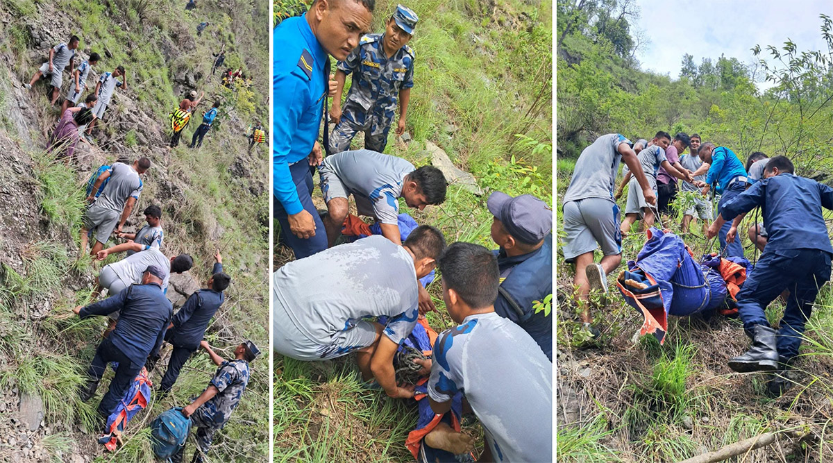 कर्णाली  दुर्घटना अपडेट : गाडी कर्णालीमा डुब्दा उद्धारमा कठिनाइ