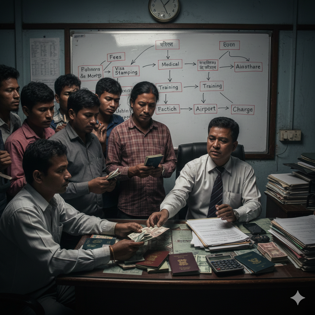 युएई जाने श्रमिक बढी खर्च र प्रक्रियागत झन्झटमा