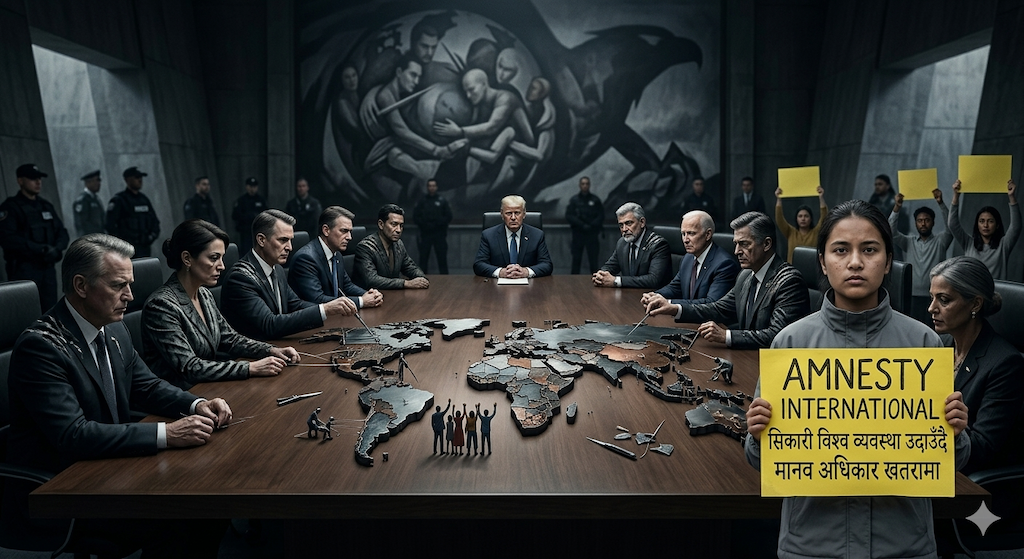 एम्नेस्टीको चेतावनीः ‘सिकारी’ विश्व व्यवस्था उदाउँदै