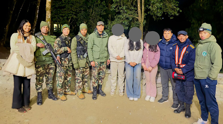 शिवपुरी नागार्जुन राष्ट्रिय निकुञ्जमा हराएका ३ जनाको उद्दार