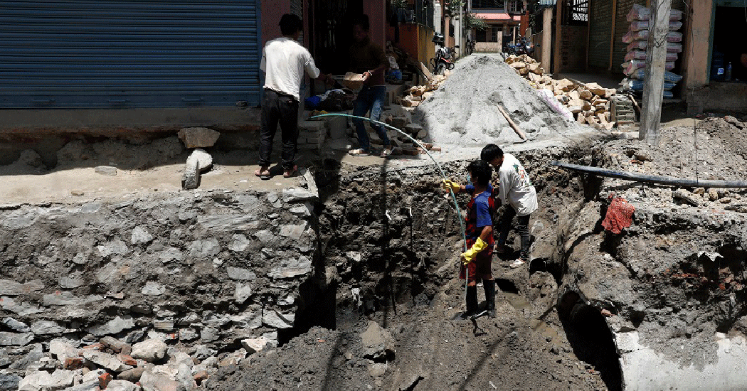 कपनमा खोला क्षेत्रको उत्खननको बाँकी काम प्राधिकरणले गर्ने